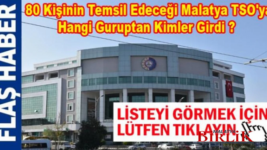 Malatya TSO'ya Hangi Komitede Kimler Seçildi?