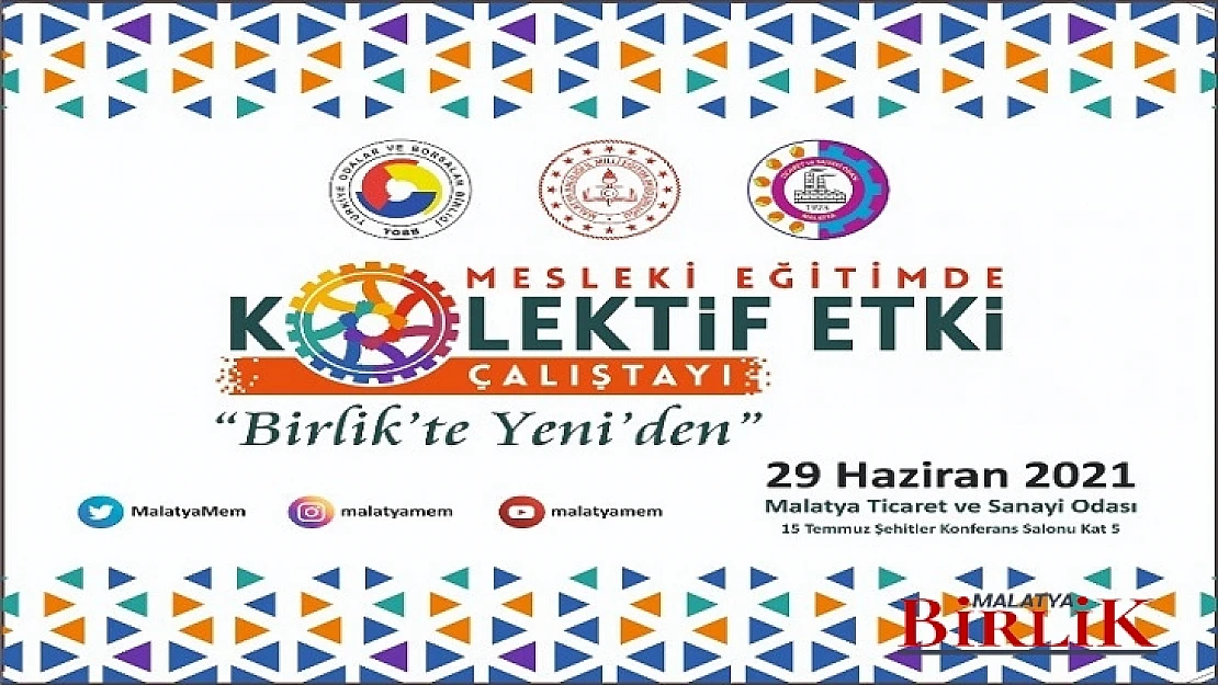Mesleki Eğitimde Kolektif Etki Çalıştayı Düzenlenecek