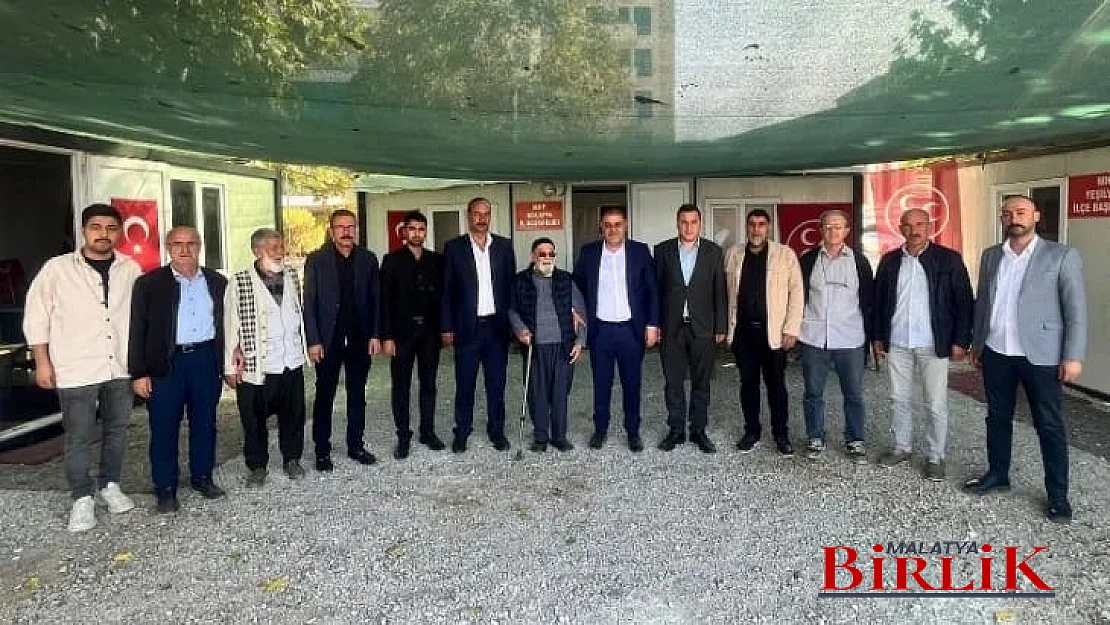 MHP Palu İlçe ve Ülkü Ocak Başkanlarından MHP İl Başkanı Gökhan Gök'e Ziyaret