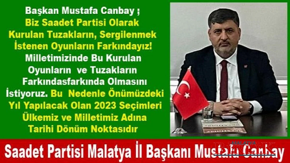 Mustafa Canbay, 2023 Seçimleri Tarihi Dönüm Noktasıdır