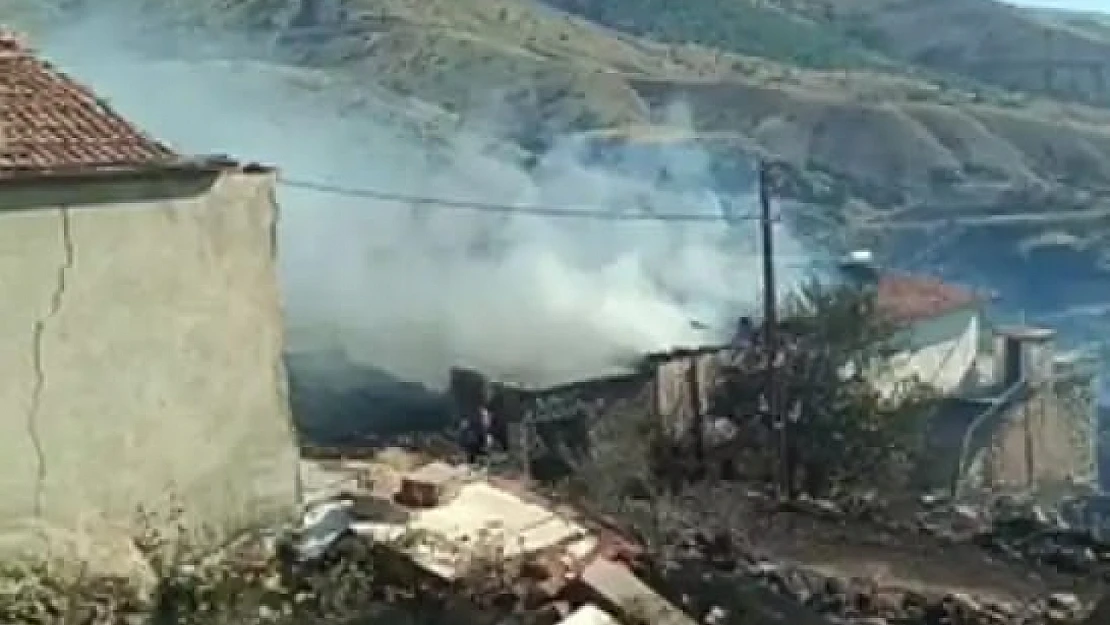 Örtü Yangınında 2 Ev Küle Döndü
