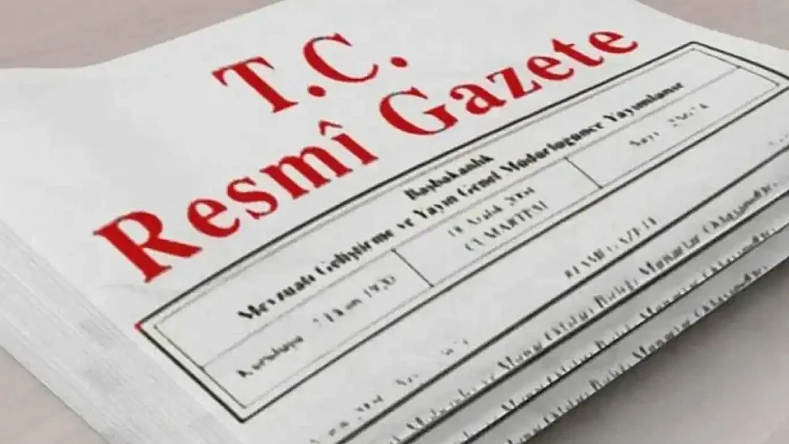 Resmî Gazete'de bugün (9 Eylül 2025)