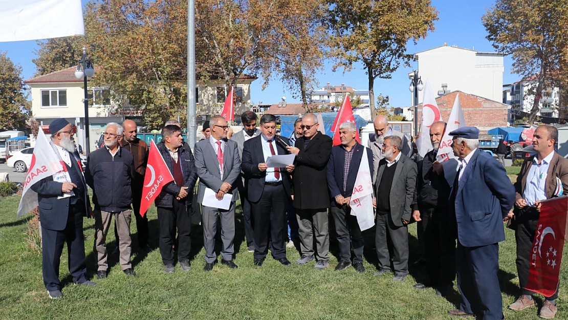 Saadet Partisi İl Başkanlığı'ndan tarım konulu basın açıklaması