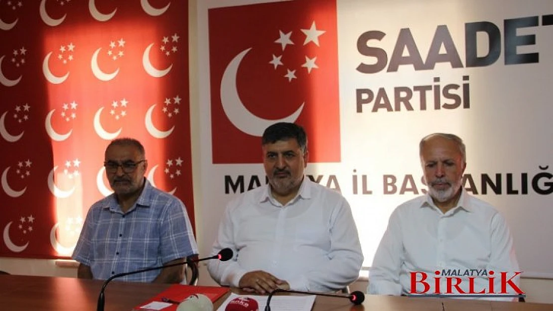 Saadet Partisi Malatya İl Başkanlığından Aylık Divan Toplantısı