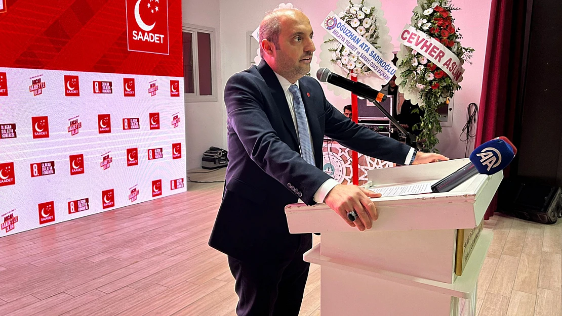 Saadet Partisinden Açıklama, Malatya'nın Ana Hattı Felç!