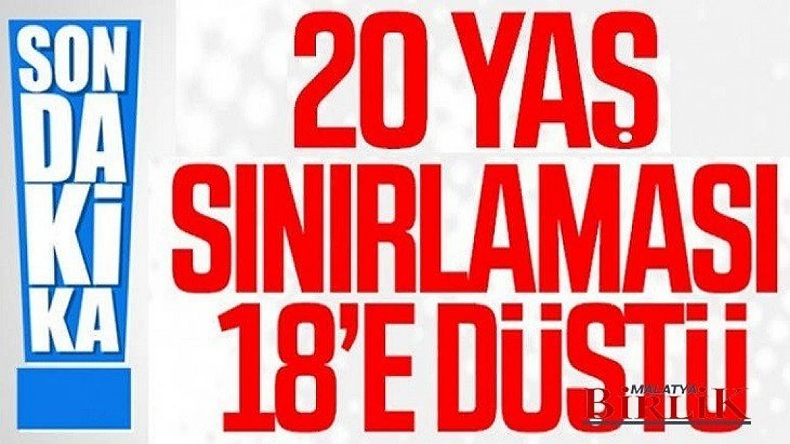 Sokağa Çıkma Kısıtlaması 20'den 18 Yaşa Düştü