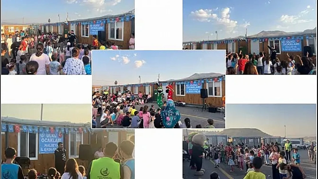 Ülkü Ocakları'ndan Malatya'da Depremzede Çocuklara Moral Şenliği
