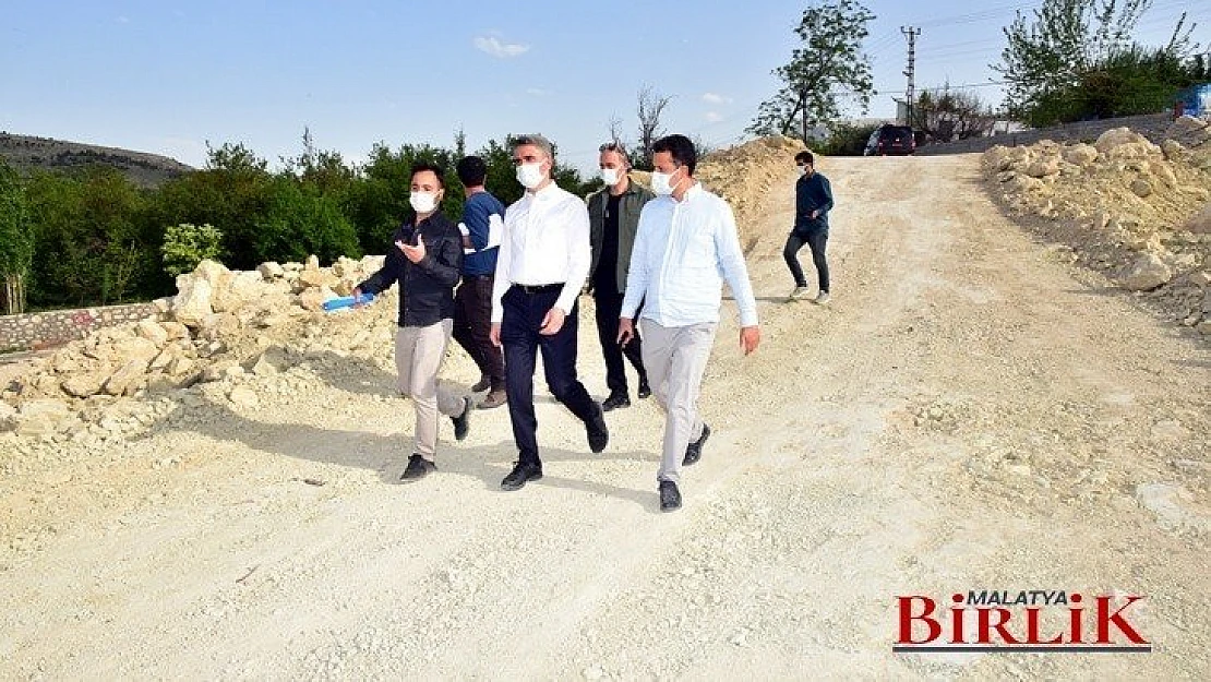 Vali Baruş, Gelincik Tepe Bağlantı Yollarını İnceledi