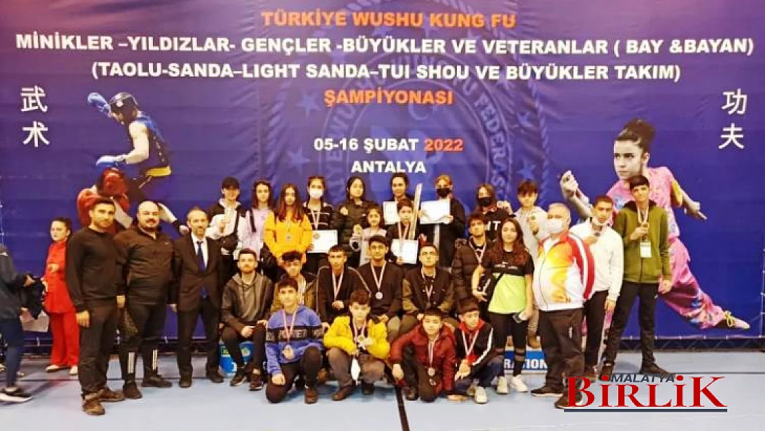 Wushu Kungfu Şampiyonasında Malatya Rüzgarı Esti