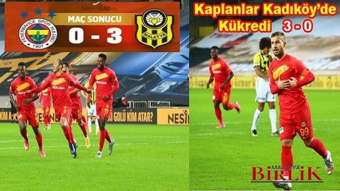 Yeni Malatyaspor Fenerbahçe'yi Ezdi Geçti 3 - 0