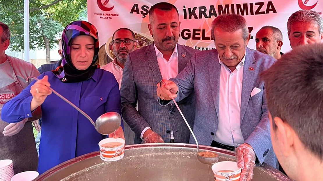 Yeniden Refah Partisi Malatya İl Teşkilatı Aşure İkramında Bulundu
