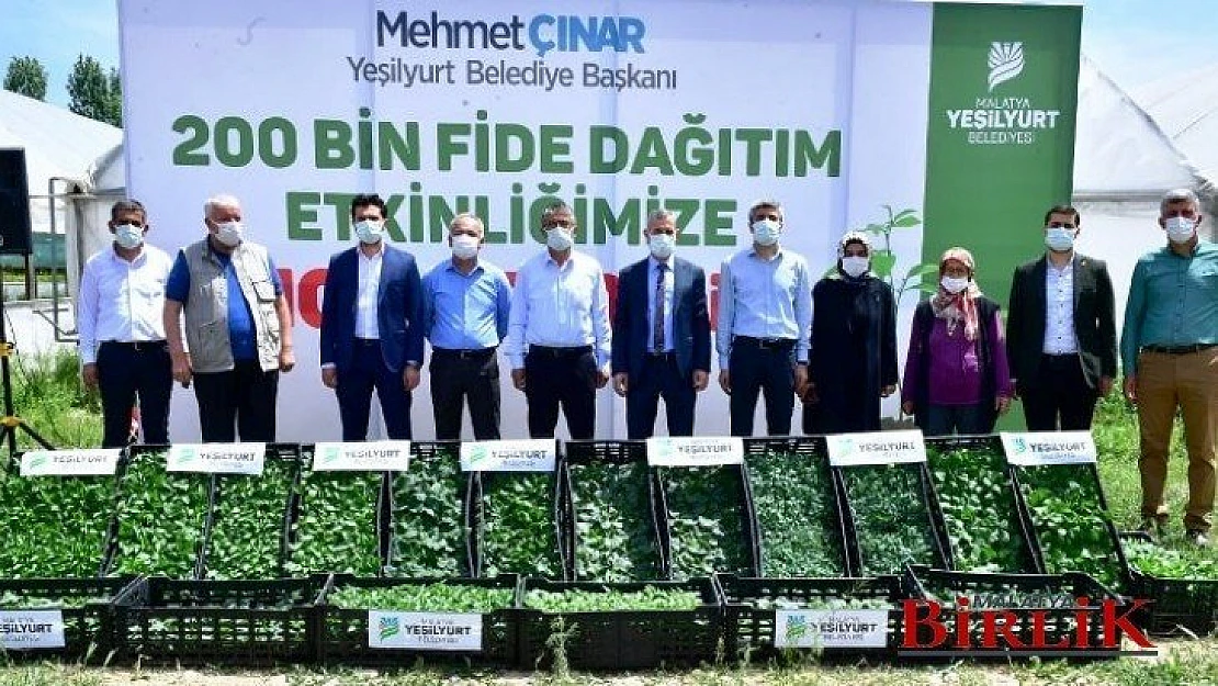 Yeşilyurt Belediyesi, 200 Bin Fideyi Ücretsiz Olarak Çiftçilerle Buluşturuyor