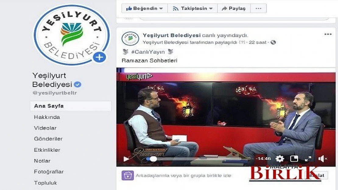 Yeşilyurt Belediyesi İletişim Kanallarını Güçlendirmek Adına Yeşilyurt Tv'yi Hizmete Sundu