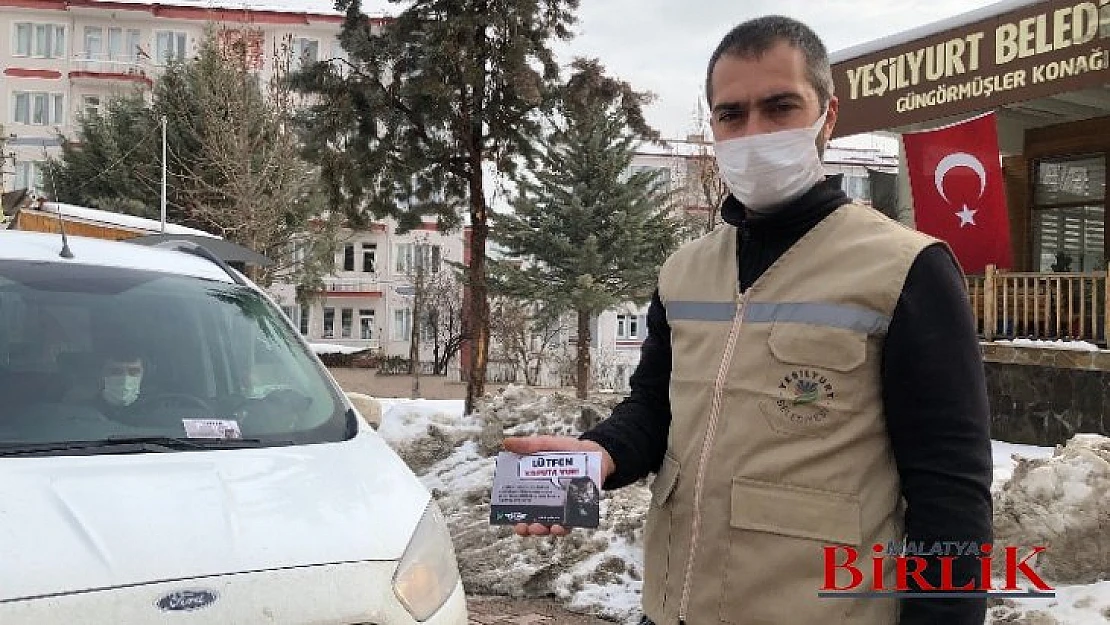 Yeşilyurt Belediyesi'nden Araç Sahiplerine 'Lütfen Kaputa Vur' Çağrısı!