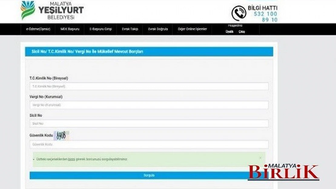 Yeşilyurt Belediyesi Online Hizmetlerle Vatandaşların Yanında
