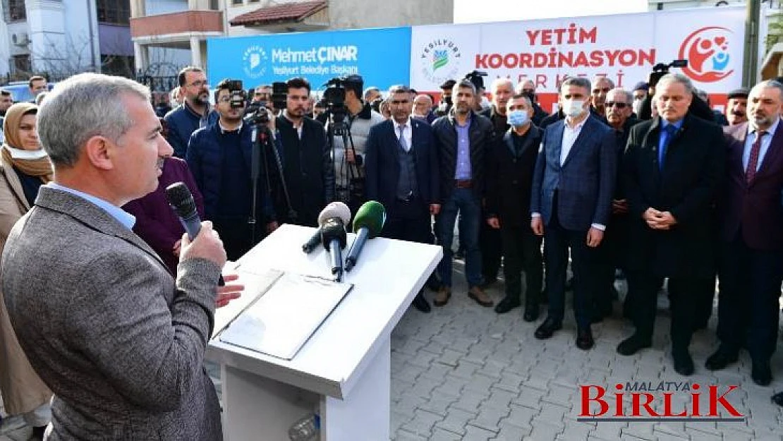  Yeşilyurt Belediyesi Yetim Koordinasyon Merkezinin Açılış Töreni Yapıldı