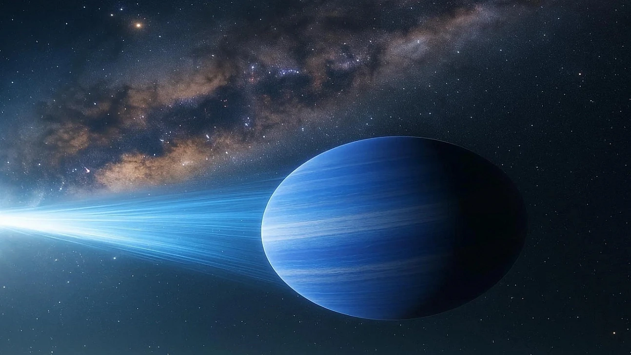 Satürn kütlesinde serseri gezegen galaksiye savruldu