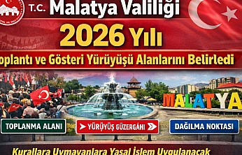 2026'da Malatya'da Mitingler Bu Alanlarda Yapılacak