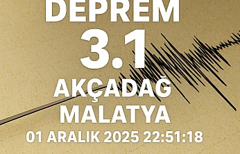 Akçadağ'da 3.1 Büyüklüğünde Deprem