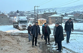 Başkan Taşkın'dan Karla Mücadeleye Yakın Takip