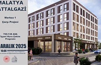 Battalgazi'de İş Yeri ve Konutlar İçin Kura Çekimi Yapılacak