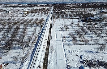 Battalgazi'de Kar Yağışı Sonrası Görsel Şölen