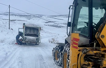 Darende'de Karla Mücadele Aralıksız Sürüyor
