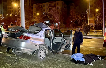 Direksiyon hâkimiyeti kayboldu, trambüs direği can aldı