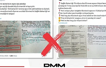 DMM'den 'Türkiye'ye BioNTech aşıları gelmedi' iddialarına yalanlama