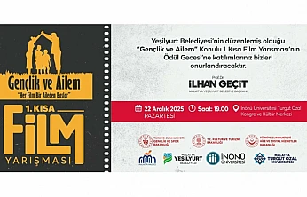 Gençlik ve Ailem Temalı 1. Kısa Film Yarışmasının Ödül Töreni Bugün Yapılacak