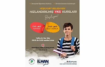 Hızlandırılmış YKS Kursları Yeşilyurt'ta Başladı