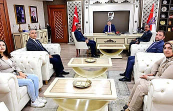 İdareci ve Bürokratlar Birliği'nden Emniyet Müdürü Kayhan Ay'a Hayırlı Olsun Ziyareti