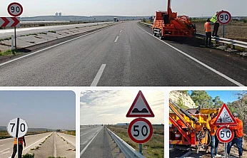 Karayollarında İşaretleme Çalışmaları Tamamlandı