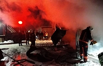 Konteyner Kent'te Yangın Paniği