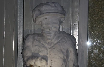 Malatya'da Kardan Heykel Merak Uyandırdı