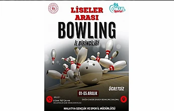 Malatya'da Liseler Arası Bowling Heyecanı Başlıyor!