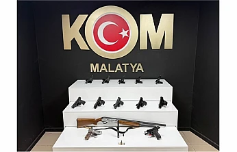 Malatya'da Ruhsatsız Silah Deposu Ortaya Çıkarıldı