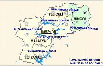 Malatya'da Tüm İlçeler Çok Bulutlu, Sıcaklıklar Sıfırın Altında