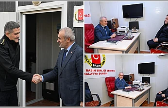 Malatya İl Emniyet Müdürü Kayhan Ay, Anadolu Basın Birliği Malatya Şubesini Ziyaret Etti