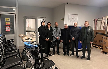 Maldia Derneği'nden Hastaneye 15 Adet Tekerlekli Sandalye Bağışı