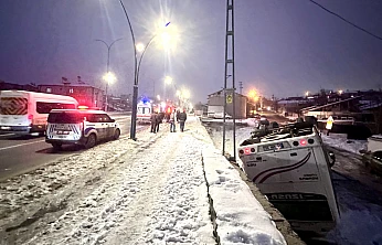 Melekbaba'da İşçi Servisi Kaza Yaptı: Araç Alt Yola Uçtu