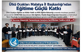 Ülkü Ocakları Malatya İl Başkanlığı'ndan Eğitime Güçlü Katkı