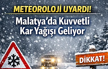 Yeni Yıla Karla Giriyoruz: Malatya Genelinde Kuvvetli Kar Yağışı