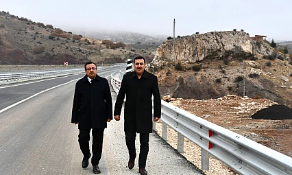 AK Parti Malatya Milletvekili Bülent Tüfenkci, Hekimhan–Kuluncak Bağlantı Yolu Köprüsü'nde İncelemelerde Bulundu