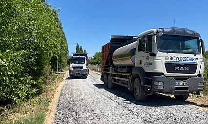 Büyükşehir Belediyesi Bahçelievler Mahallesi'nin Yol Sorununu Çözdü