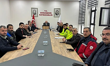 Doğanşehir Kış Tedbirleri Değerlendirme Toplantısı Gerçekleştirildi