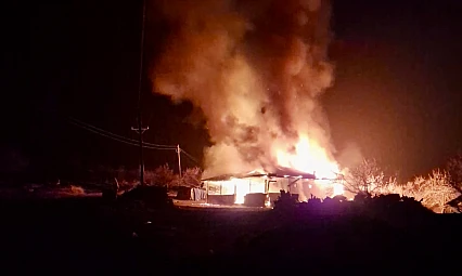 Hekimhan'da Akşam Saatlerinde Ev Yangını: Can Kaybı Yok