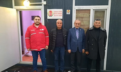 Türk Kızılay Yeşilyurt Şube Başkanı Tevfik Gören'den Anadolu Basın Birliği Malatya Şubesine Ziyaret