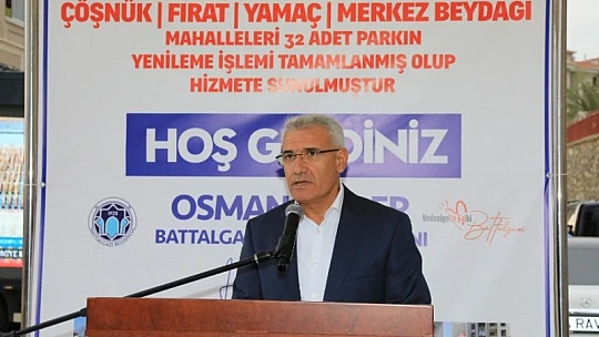 Battalgazi Belediyesi'nin Revize Ettiği 32 Park Hizmete Sunuldu