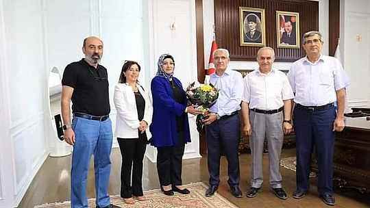 Vatanseverler Derneğinden Başkan Osman Güder'e Ziyaret